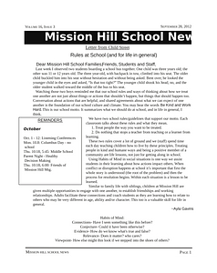 Mission Hill School newsletter, September 28, 2012