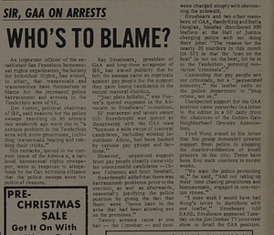 SIR, GAA on Arrests- Who's to Blame?