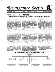 Renaissance News, Vol. 3 No. 9 (September 1989)