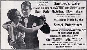 Santoro's Cafe, 1935