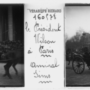 President Wilson in a parade in Paris