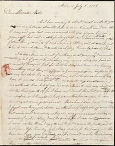 Letters from John Fothergill Waterhouse to Elizabeth (Oliver) Waterhouse