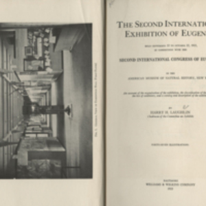 The Second International Exhibition of Eugenics