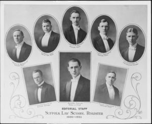 Editorial Staff of the Suffolk University Law School Register magazine, 1920-1921