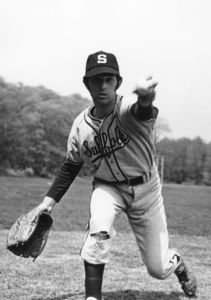 Suffolk University men's baseball player, Bosa, 1971