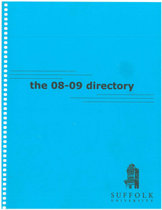 2008-2009 Suffolk University Telephone Directory