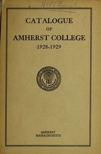 Amherst College Catalog 1928/1929
