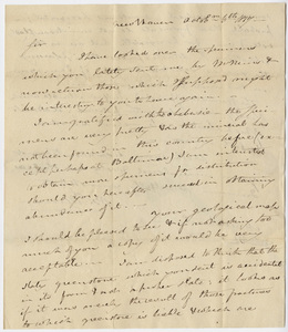 Benjamin Silliman letter to Edward Hitchcock, 1817 October 6