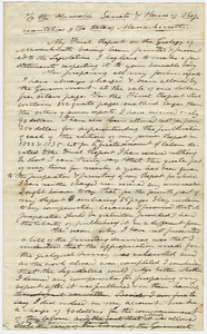 Edward Hitchcock draft petition to Massachusetts state legislature, 1842 January