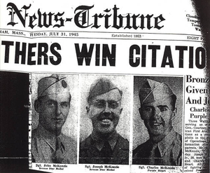 Three McKenzie brothers win citations for service in WWII (1942-1945)