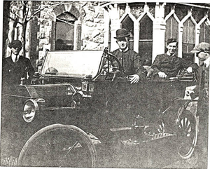 Early auto at St. John's Prep with brothers and students
