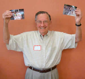 Charles Bouchard at the Falmouth Mass. Memories Road Show