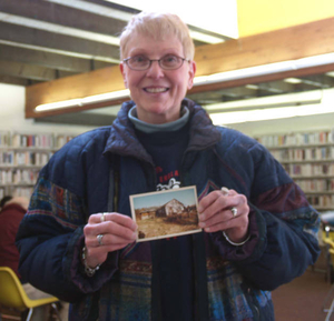 Joan Virta at the Norwell Mass. Memories Road Show