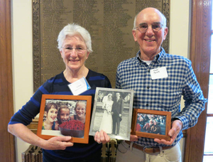 Vi Patek and Mark Patek at the Nahant Mass. Memories Road Show