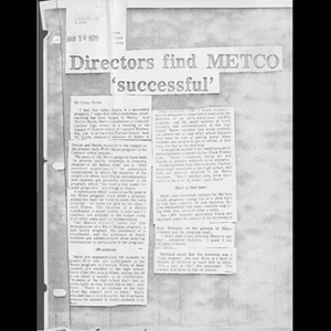 Directors find METCO 'successful'.