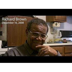 Sound recording of interview with Richard G. Brown, December 16, 2008