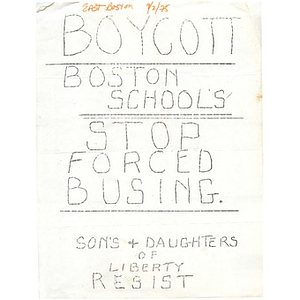 Boycott Boston Schools.