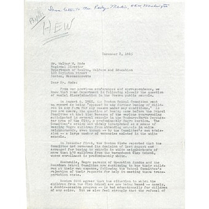 Letter, Walter W. Mode, December 8, 1965.