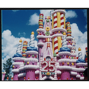 A photograph of a 25th anniversary attraction at Walt Disney World