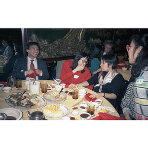 Attendees at a celebration of the Lunar New Year hosted by the Chinese Progressive Association