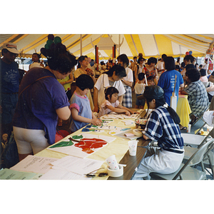Arts and crafts tent at Recreation Day fair