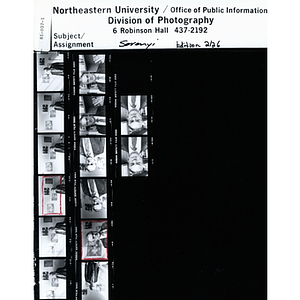 Contact sheet including multiple headshots of Professor of Art and Architecture, Peter Serenyi