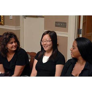 Three women at the Torch Scholars Manganaro Luncheon