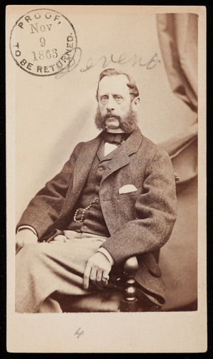 Studio portrait of an unidentified man, Boston, Mass., undated