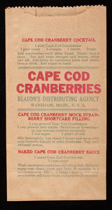 Cape Cod Cranberries: brown paper bags with recipes (2)