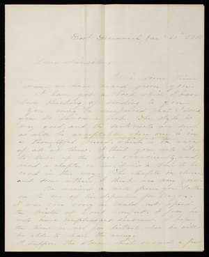 Mary Casey to Thomas Lincoln Casey, Louisa Casey, January 20, 1856
