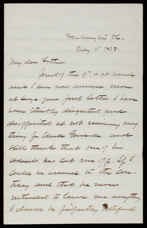 Thomas Lincoln Casey to General Silas Casey, May 11, 1868