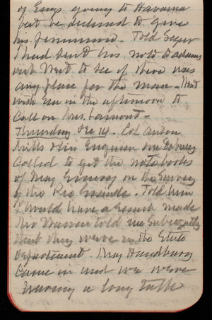 Thomas Lincoln Casey Notebook, November 1893-February 1894, 24, of Engs going to Havanna