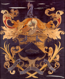 Cobb family arms [needlework picture]