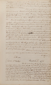 Letter from Mercy Otis Warren to Hannah Winthrop (letterbook copy), 3 June 1775