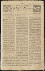 The Boston Post-Boy & Advertiser, 29 July 1765