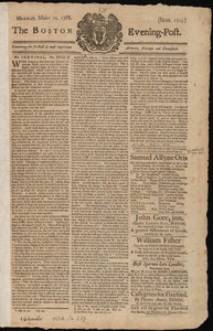 The Boston Evening-Post, 10 October 1768