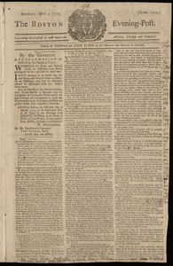 The Boston Evening-Post, 4 April 1774