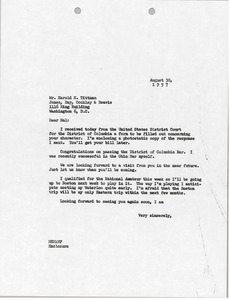 Letter from Mark H. McCormack to Harold H. Tittman