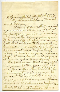 Letter from Aldin Grout to Frank Hugh Foster