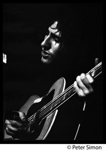 Tim Buckley in performance, probably at the Unicorn Coffee House