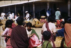 Vegetable sellers at bazaar in Bangalore