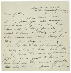 Letter from Brainerd Taylor to James B. Taylor