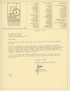 Letter from James Smittkamp to Elmer C. Bartels