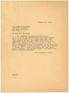 Letter from W. E. B. Du Bois to Richard Harrison