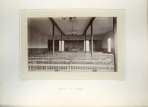 Interior of Chapel, Massachusetts Agricultural College