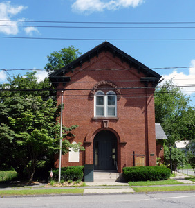 Cushman Library, Bernardston, Mass.: exterior front view