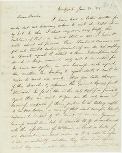 Letter from James S. Gibbons to Erasmus Darwin Hudson