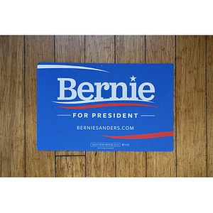Bernie for President sign