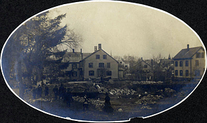 Public library, construction and laying of the corner stone