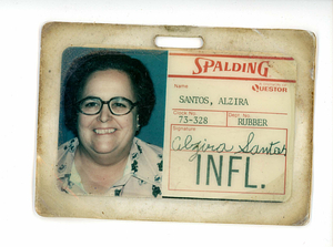 Alzira Santos, Spalding ID card